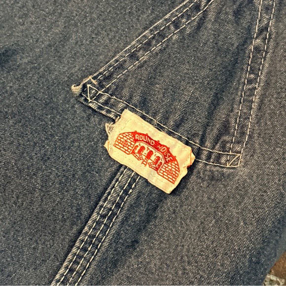Vintage Round House Denim Overalls - Picture 6 of 7